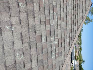 DAMAGED ROOF FOR REPAIR