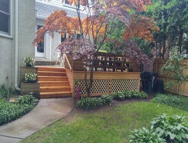2016 Evanston IL Deck Repairs Deck Repairs in Evanston, Cedar Deck.