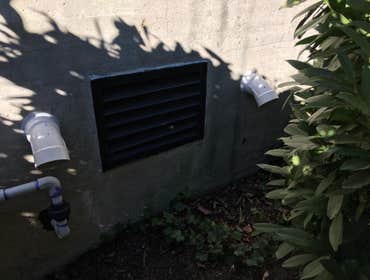 Crawlspace care Customer contacted us to clean and upgrade the appearance of crawlspace. New vapor barrier, wiring clean-up, replace failed insulation.