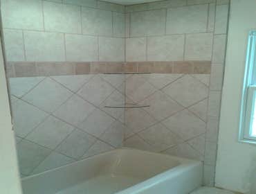 Photos from Djs 911 Clean-up Bathroom remodel ceramic tile.