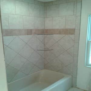 Photos from Djs 911 Clean-up Bathroom remodel ceramic tile.