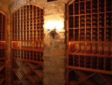 Project photos from Legacy Cellars Inc 4 custom arch wine cellars in grotto style wine room