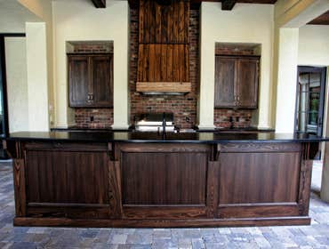 Custom outdoor cabinetry