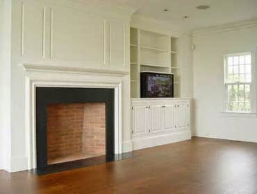 New wood cabinets/trim/floor