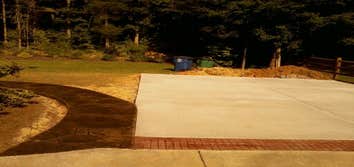 concrete slab and walkway
