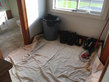 Photos by Dukes Building Multiple projects, plus logo, photo of Owner Gabriel Duke, job trailer