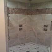 New walk in shower