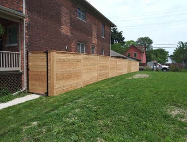 Custom Spaced Horizontal Cedar