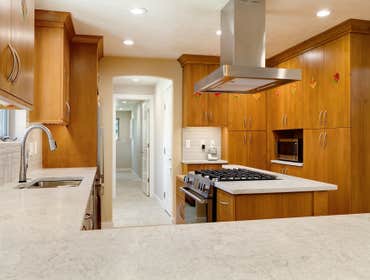 2020 Modern Kitchen & Laundry Room Remodel The clients liked their current layout and did not want to move things around, but wanted better storage, mo