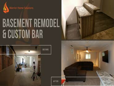 Basement Remodel & Custom Bar