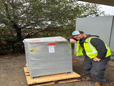 Photos by Grid Titans, LLC #1 Installing recycled EV batteries for Commercial Installation