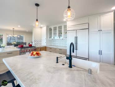 Remodeling @ Rancho Palos Verdes Removing support walls, remodel kitchen with custom cabinets, remodel common areas + new windows