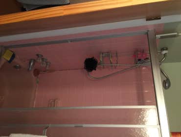 shower before