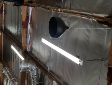 Drop shape speakers hanging