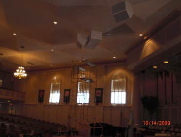 Colonial Presbyterian ISP Reference Line Array Installation