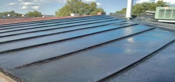 Photo(s) from Jays Roofing And Remodeling Metal seamed roof, destroyed from hail...
