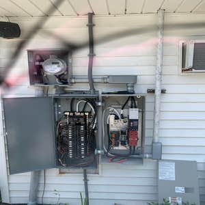 Photos by Brotherhood Electrical Company LLC #4 Installing a Generac generator