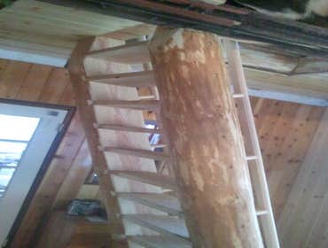 Cameron Cattanach Project this cabin had a pull down ladder that was in really bad shape
so i talked to the owner of the property and suggested that 