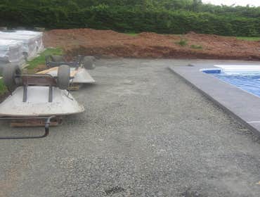 Photos by Dunn Landscape Construction #1 After initial pool installation provide all hardscape including retaining walls, pool deck, walkways and plant