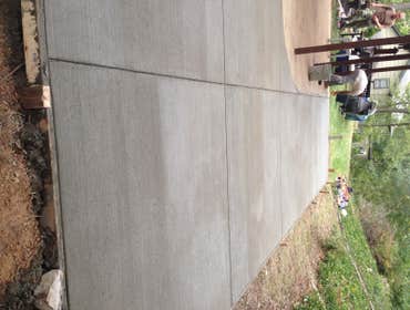 Concrete patio