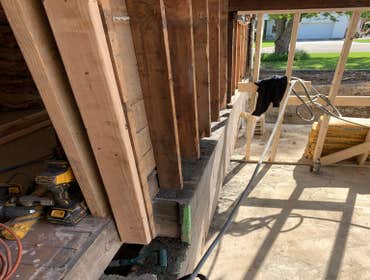Photos by C.S Remodeling & Construction #1 Dust protection and entry to home protection temporary wall built to prevent anyone or anything from getting