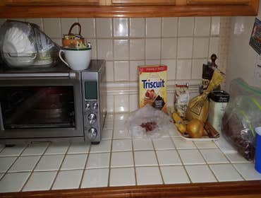 Counter top before