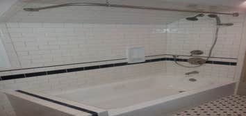 Subway tile bathroom