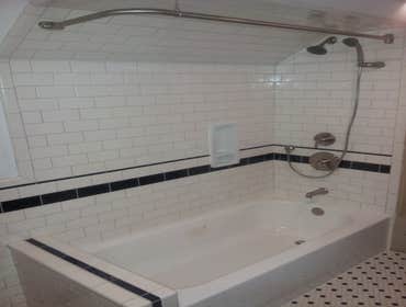 Subway tile bathroom