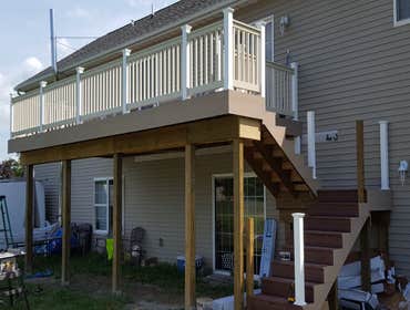Deck - 2nd Story - Stage 1 This is Stage 1 of the Deck MISA is building for a Client. We will also be adding StampCrete and a pool deck