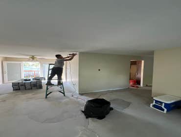 Photos by Blankenberg Flooring & More LLC #5 Customer wanted to make an open floor plan in her home! As you can see we took out the walls closing in th