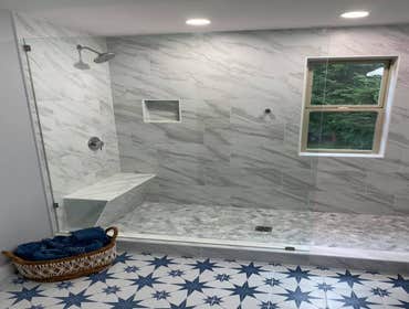 Tile Projects by Nobleman Construction Tile installation, repair, replacement. Complete bathrooms and kitchen remodels.