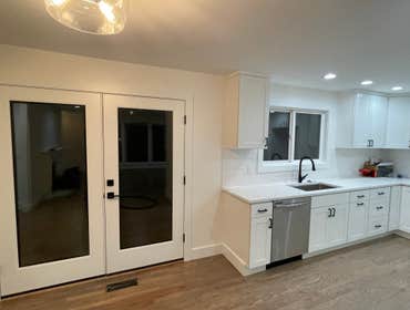 Photos by Merlo’s Painting LLC #2 Entire interior painted:
Trim , doors
Walls and ceilings
And some drywall repairs