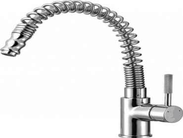 Kitchen Cabinet, Sink, and Faucet