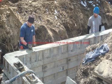 Concrete in place