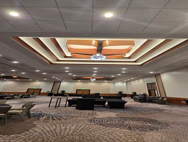 Custom lighting for a resort ballroom