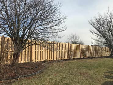Wood fence Noblesville