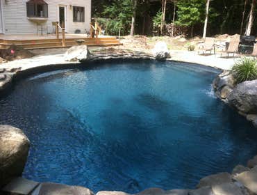 Patricks Pools Photos Patrick's Pools Inc is a swimming pool contractor serving Eastern Long Island. We specialize in elite gunite and vinyl pool insta