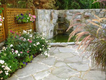 Water Feature and Fence
