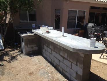 Custom Barbeque Area Create a custom back yard area to gather, grill and enjoy the outdoor beauty of AZ. We can help you build that outdoor cooking are