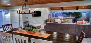 Outdoor Living and Remodeled Garage in West Memorial