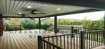 Deck lighting and fans
