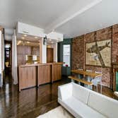 East Village Manhattan This project, located in New York’s East Village, was a remodel of a partitioned 1,100 sq foot loft space. The intention of the