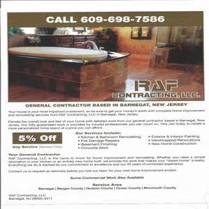 Raf Contracting LLC Home improvement Contractor