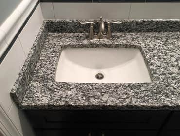 Perkiomenville Bathroom Renovation This bathroom remodel included a complete demo of the customer's hall bathroom, new tile flooring and shower walls (