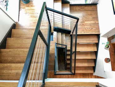 Rear Staircase Addition with Kitchen and Basement Renovation