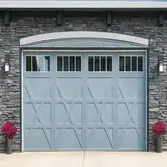 Stylish Steel Carriage House Garage Door