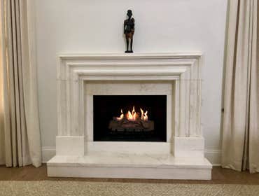 Marble fireplace surround