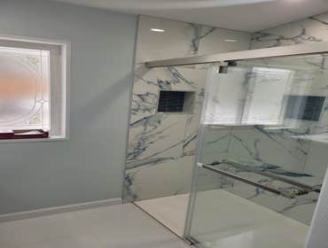 Photos by A-1 Construction #1 Full bathroom remodeling.