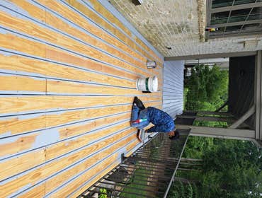 Painting a deck