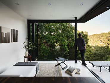 ADU / Pool House - Orinda Ca Nestled in the scenic hills, this modern pool house ADU (Accessory Dwelling Unit) serves as a serene retreat that blends s